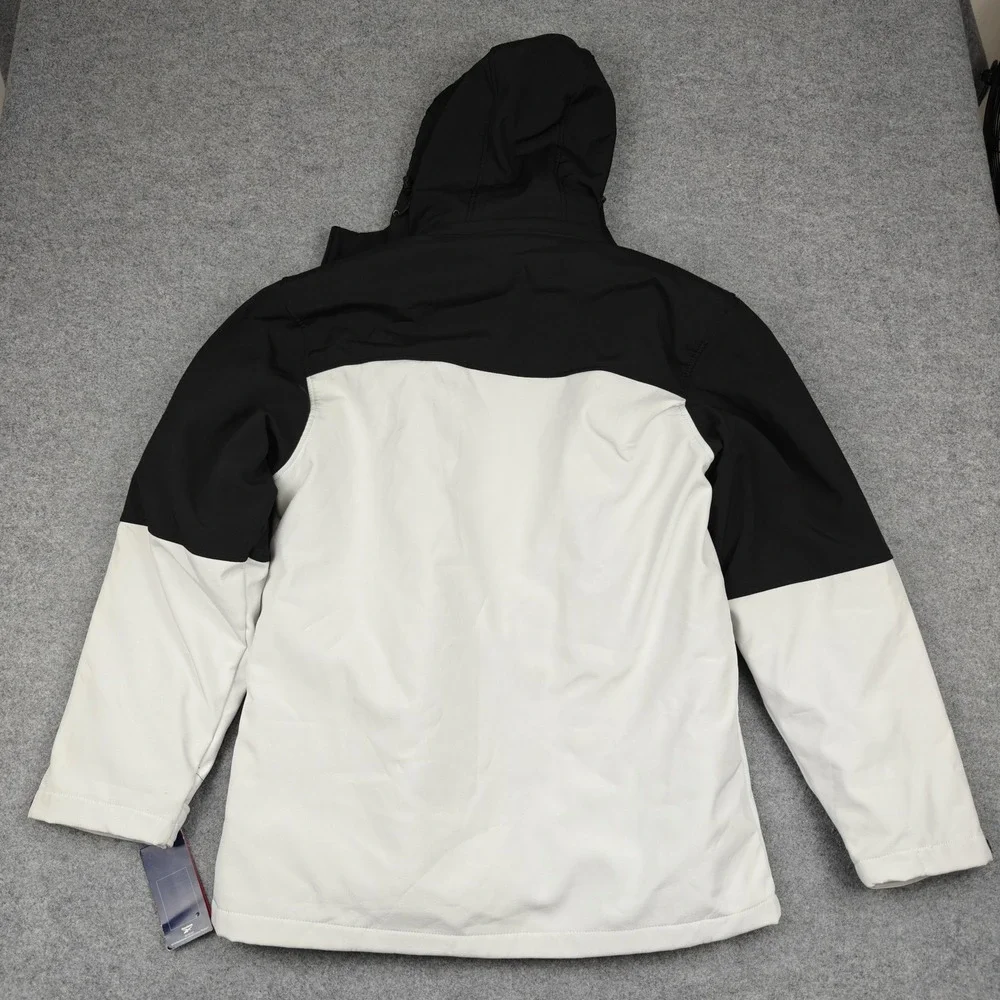 Reebok Jacket Mens Medium Black Gray 3-in-1 Hooded‎ Soft Shell Insulated Parka